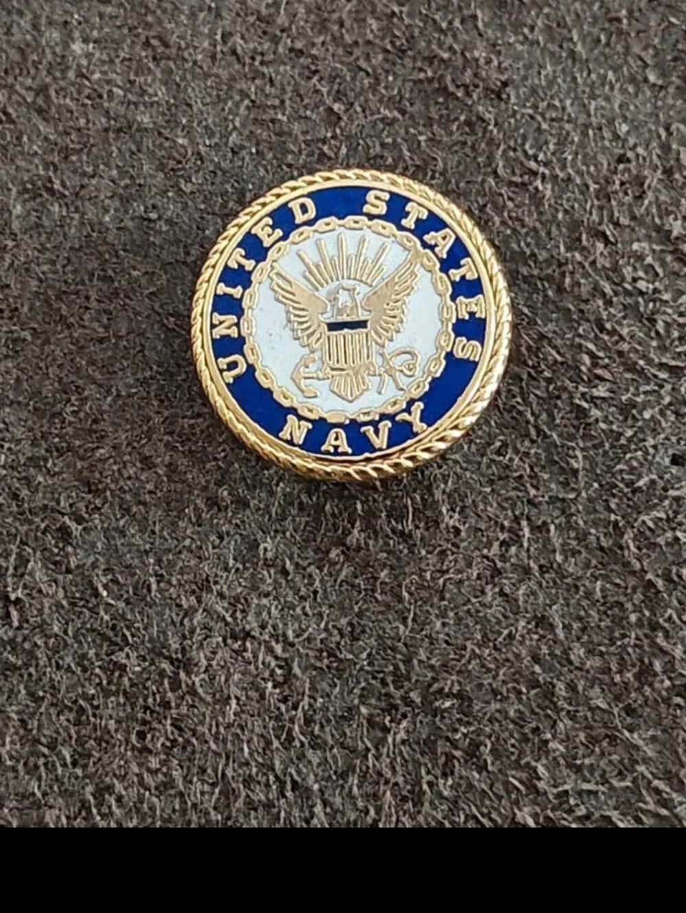 1980s Gold Tone Official United States Navy Seal Pin